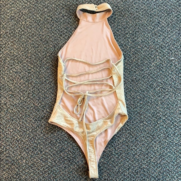 Tobi High Neck Sparkly Onsie - Picture 1 of 2